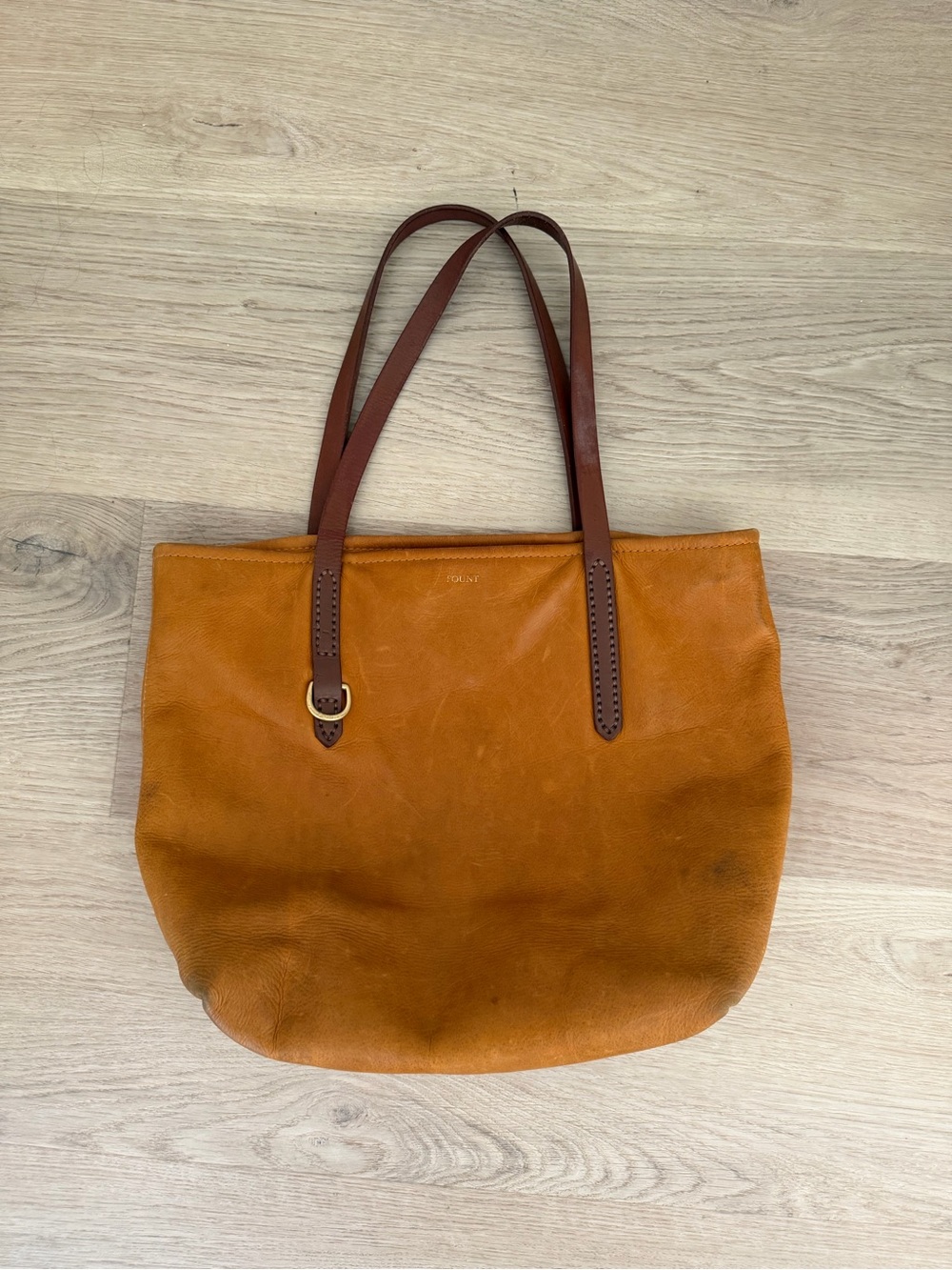 Fount Classic Tan Leather Tote bag